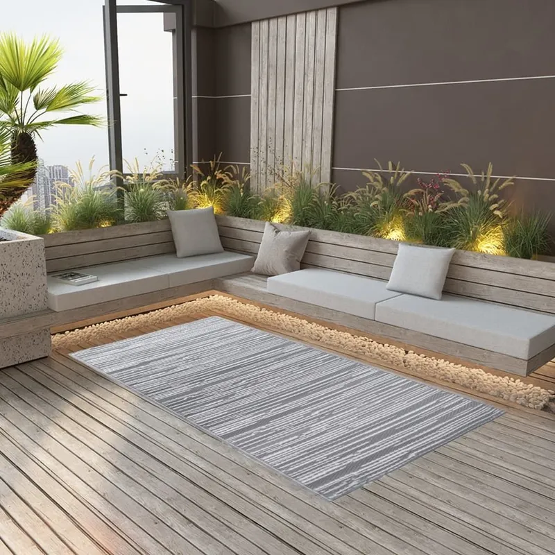 Outdoor-Teppich ARAKIL grigio 120x180 cm PP