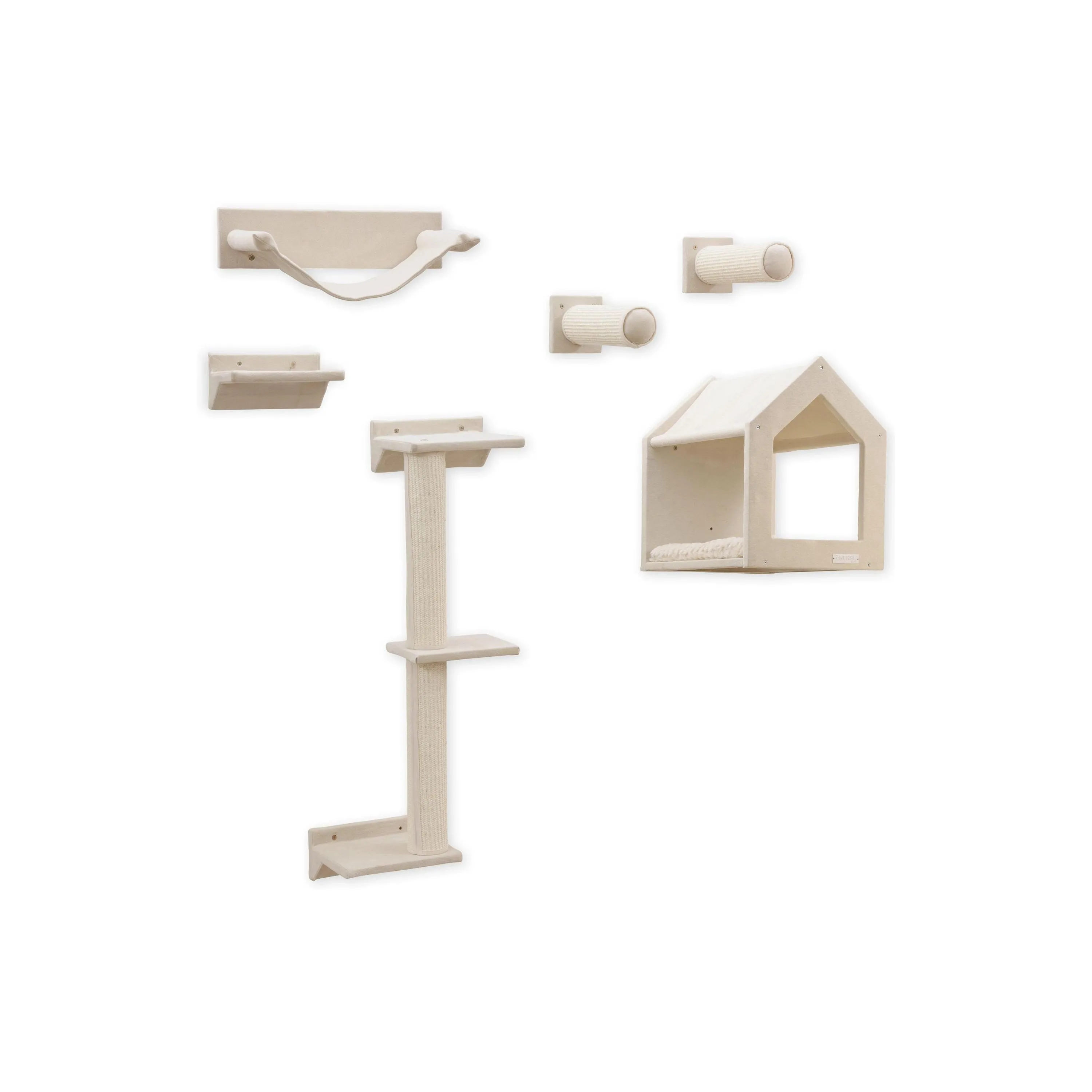 Kerbl Kletterwand Monte Falco Beige, 6-teilig