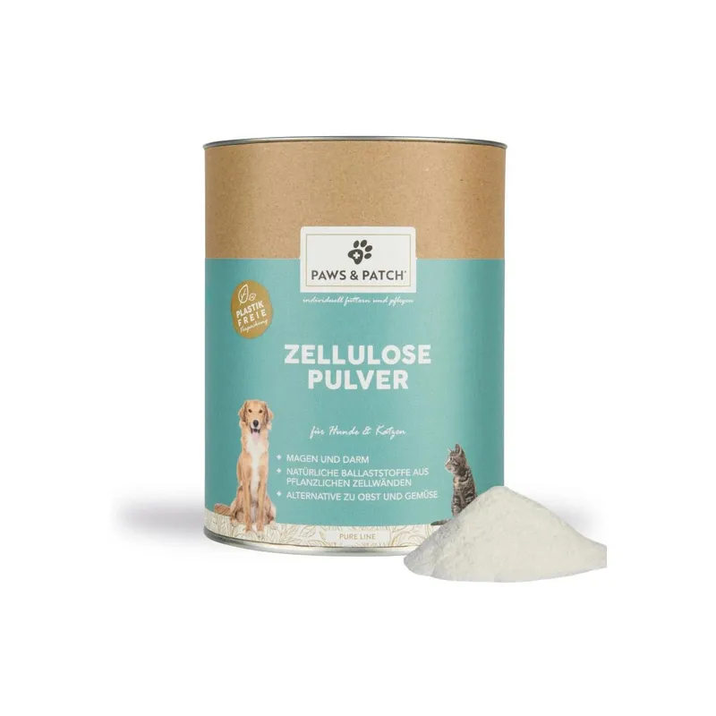 Paws & Patch Hunde-Nahrungsergänzung Zellulose Pulver 250 g