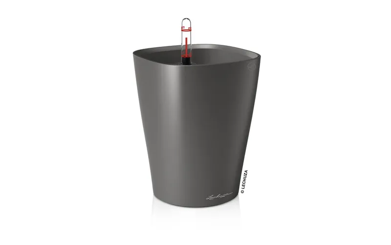 Lechuza Kräutertopf Deltini Premium antracite metallic