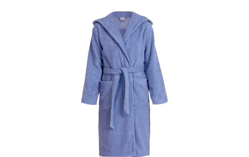 Möve Superwuschel Bademantel Grösse 140, blu