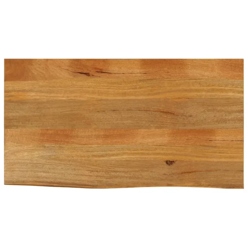 Tischplatte con Baumkante 110x60x2,5 cm legno massiccio Mango
