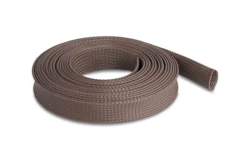 Delock Geflechtschlauch nagerfest, 5 m x 25 mm brun