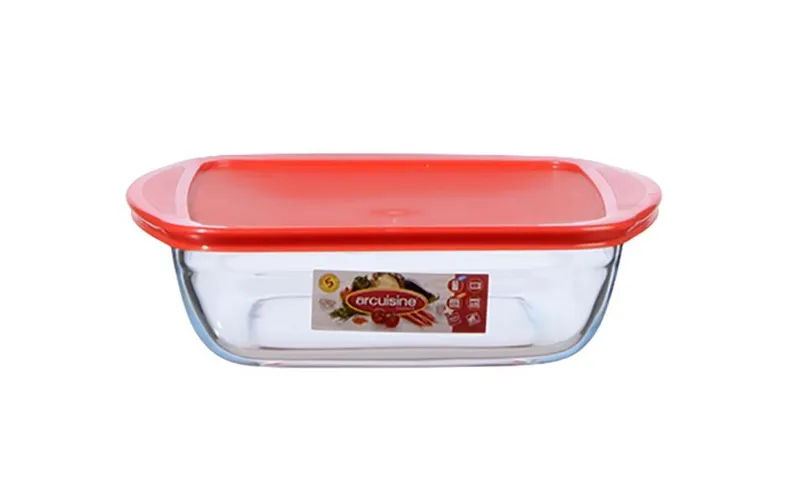 International Cookware Auflaufform 25 x 22 cm Eckig, transparent