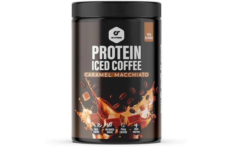 Go Fitness Pulver Protein Iced Coffee Caramel/Kaffee 900 g