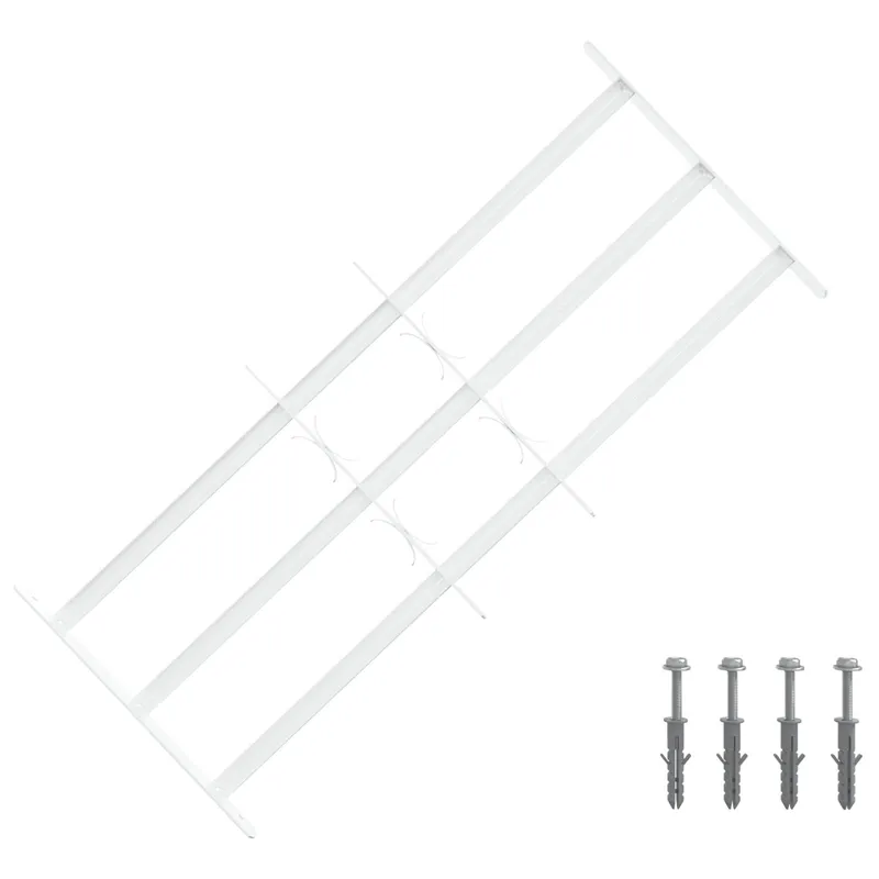 Sicherheitsgitter für Fenster mit 3 Querbalken 3 stk. 63-114 cm