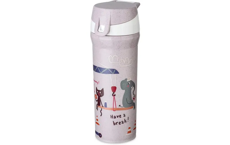 Koziol Trinkflasche TRUCKS purple grey 500 ml