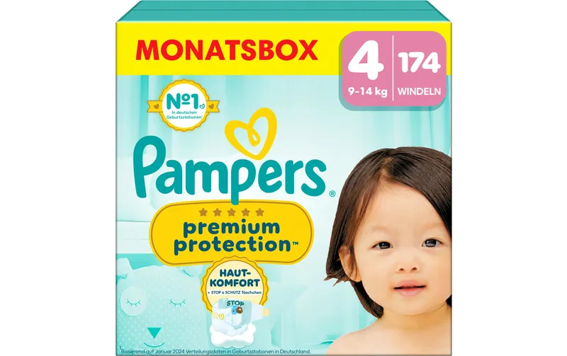 Pampers Windeln Premium Protection 4+ Maxi Grösse 4