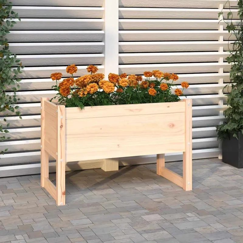 Jardinière 78x40x52 cm Bois massif de pin