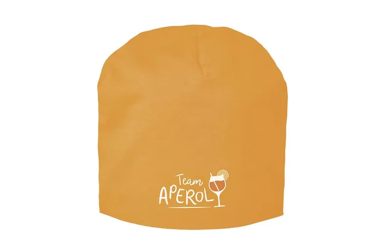 Grafik Werkstatt Mütze in le Tüte Team Aperol