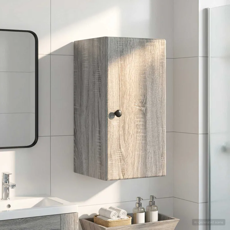 Armoire murale de salle de bain BREDA Sonoma gris