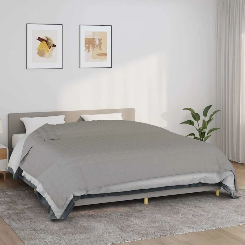 Gewichtsdecke grigio 220x260 cm 11 kg tessuto