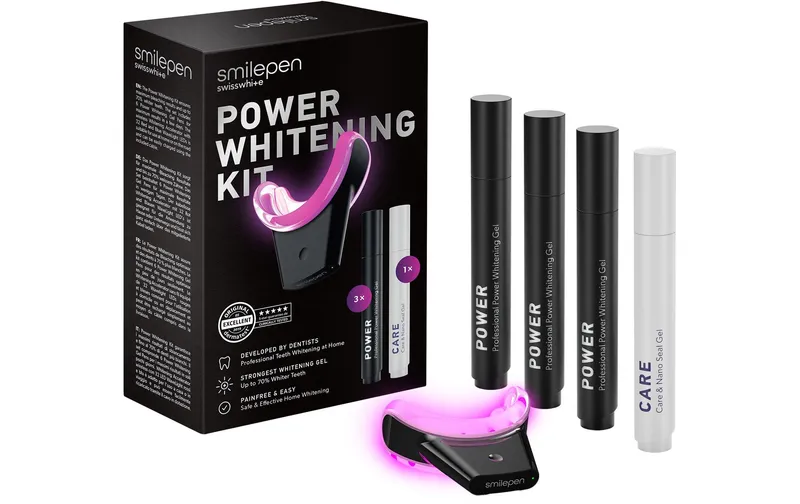 Smilepen Bleaching Power Whitening Kit & Care 7-teilig