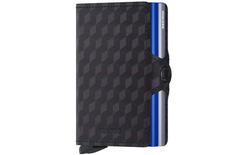SECRID Portemonnaie Twinwallet Optical Titanium Blue
