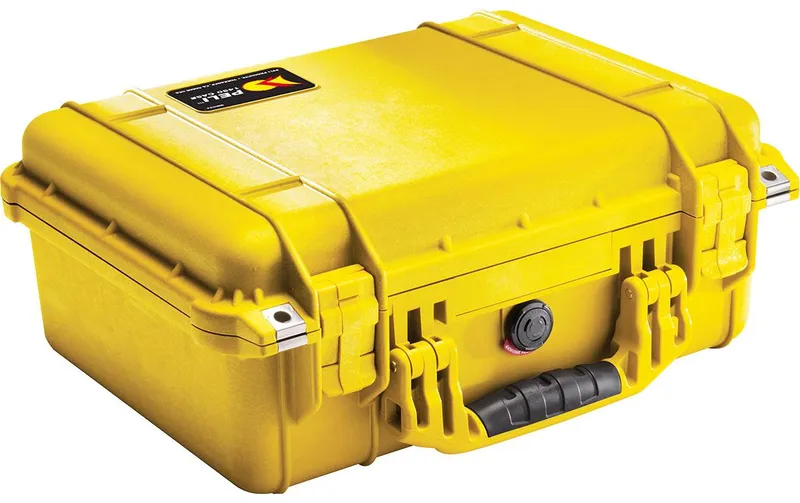 Peli Schutzkoffer 1450 mit Schaumfabriceinlage, Gelb