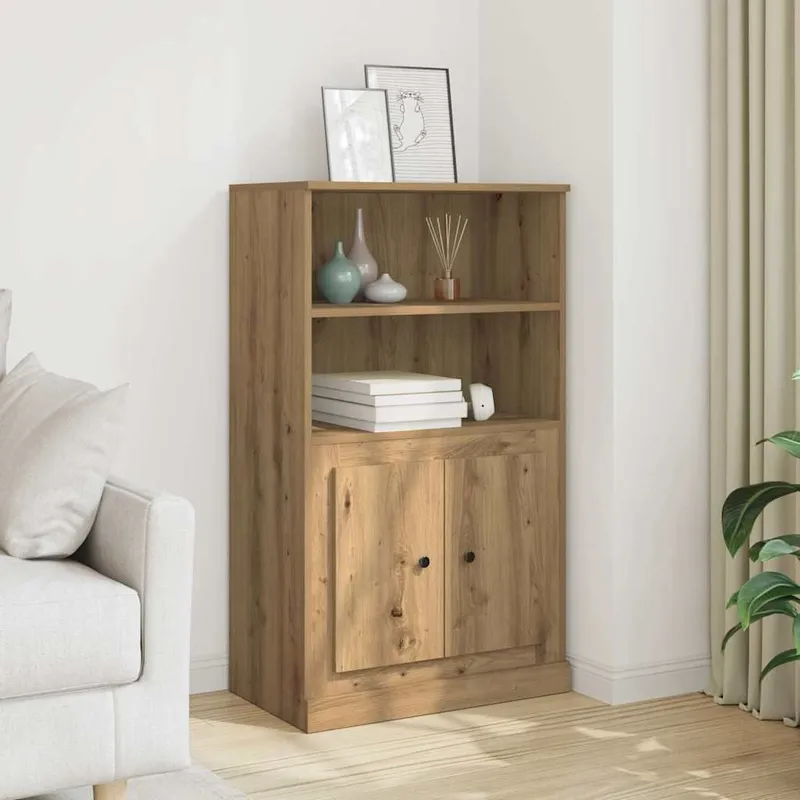 Highboard Artisan-Eiche 60x35,5x103,5 cm Holzwerkstoff