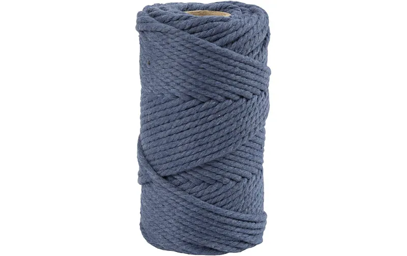 Creativ Company Baumwollgarn Macramé Kordel bleu