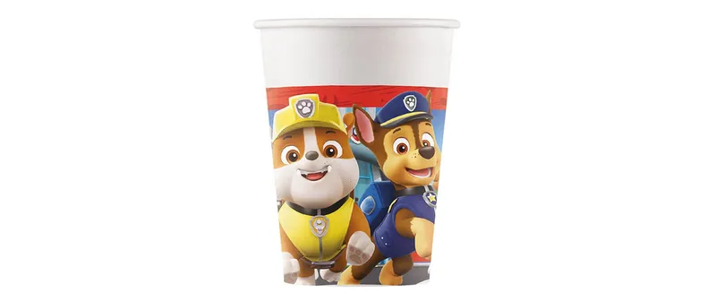 We fiesta Party Einwegbecher Paw Patrol 200 ml, 8 pièces, rouge
