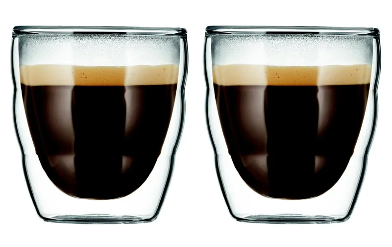 Bodum Thermobecher Pilatus 80 ml, 2 pezzi, trasparente