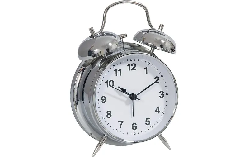 Technoline Klassischer Wecker Modell DGW Silber