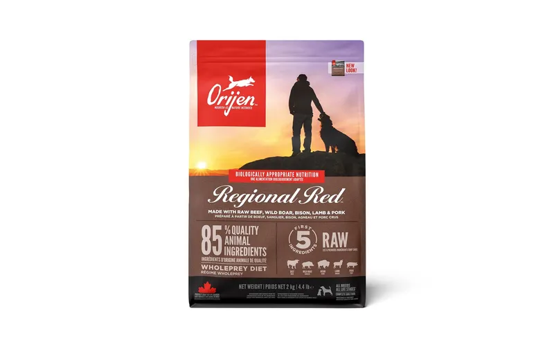 Orijen Trockenfutter Dog Regional Red avec Rind, 2 kg