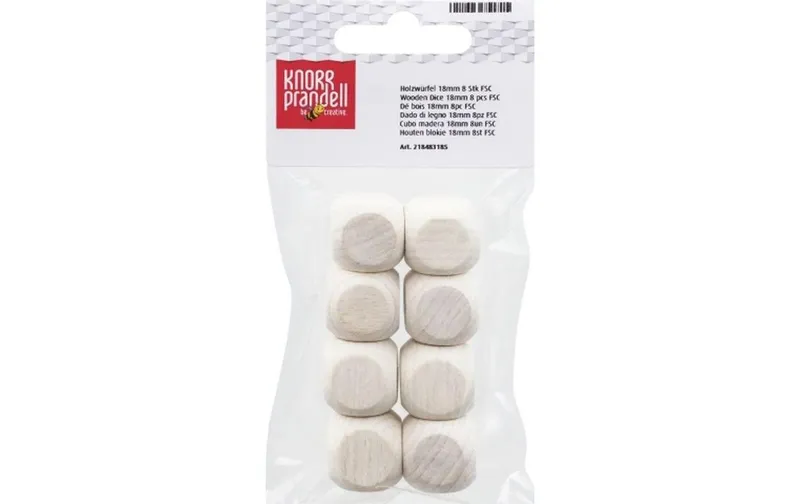 Knorr Prandell Holzkleinteile 1.8 cm Holzwürfel, 8 pieces