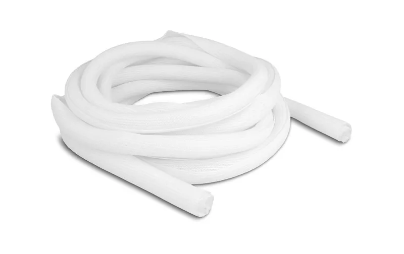 Delock Geflechtschlauch Selbstschliessend 5 m x 19 mm Weiss