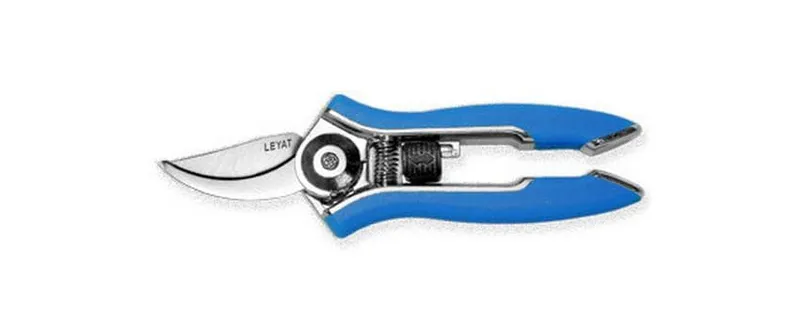 Samen Mauser Gartenschere Happy Line LEYAT mit gebogener Klinge, blau