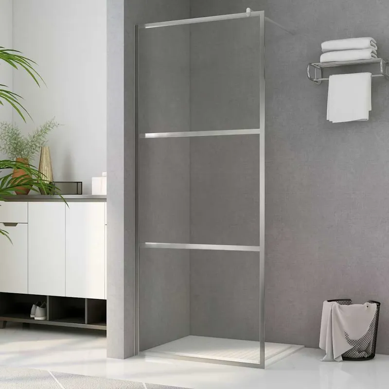 Duschwand per Begehbare Dusche con Klarem ESG-vetro 90x195 cm