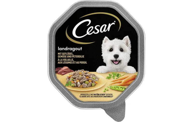Cesar Landküche Geflügel & Gemüse in Sauce 14 x 150 g