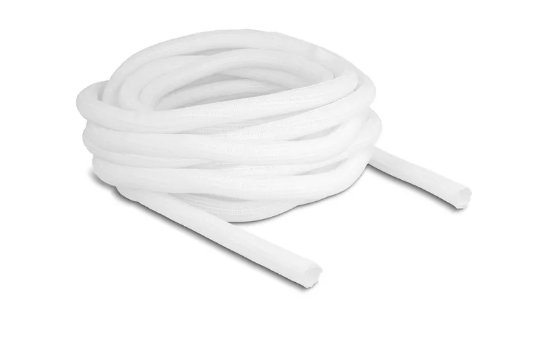 Delock Geflechtschlauch Selbstschliessend 10 m x 16 mm bianco