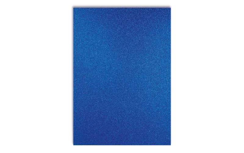 URSUS Glitzerkarton A4, 300 g/m², 10 Blatt, blu