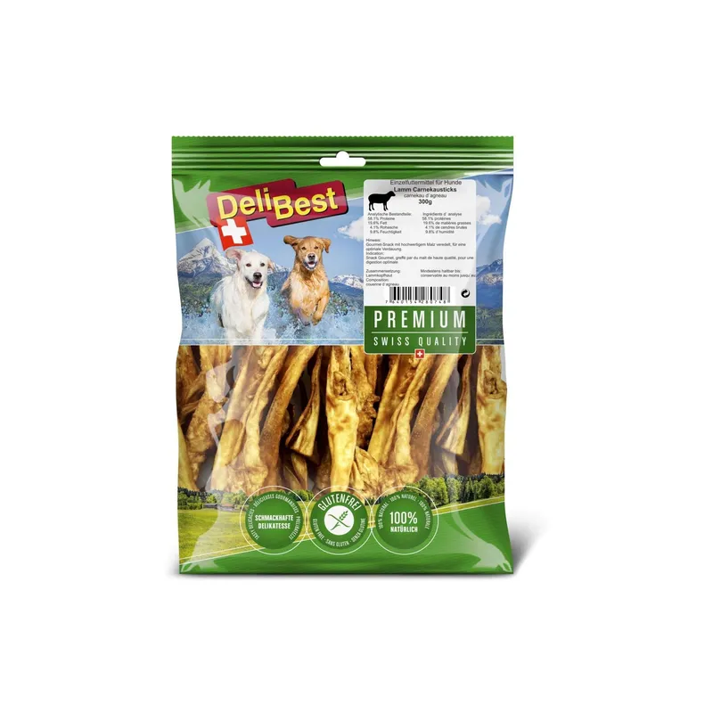 DeliBest Kausnack Premium Lamm Carnekausticks 500 g