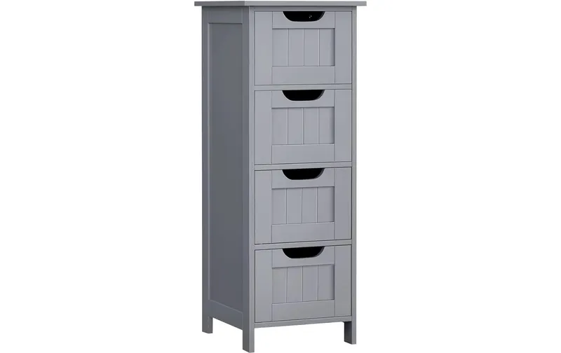 VASAGLE Schrank im Landhausstil grigio