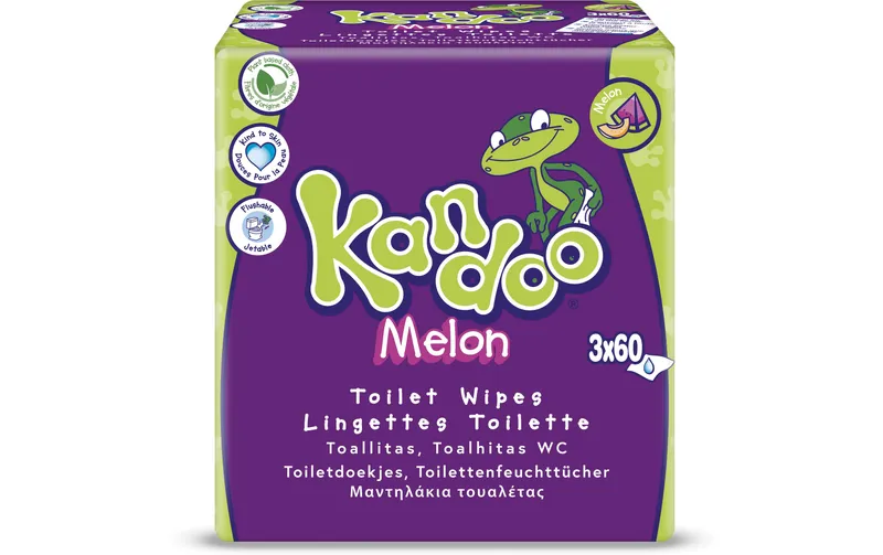 Kandoo Feuchttücher Melon 3x 60 Stück