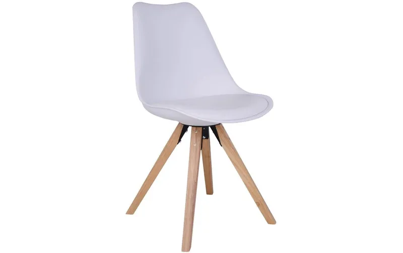 House Nordic Stuhl Bergen 2 pieces, 86 x 55 cm, white/brown