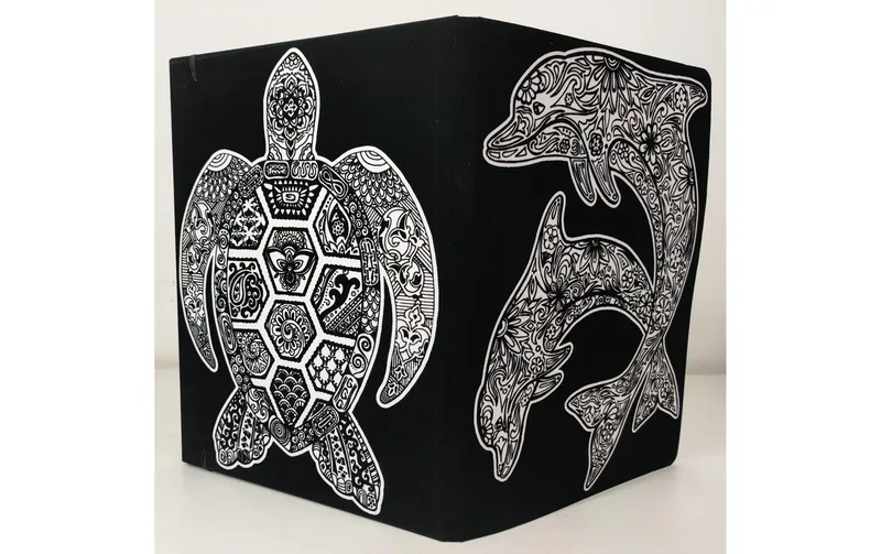 Tataruga Malset Mappe Delfine+Schildkröte A4