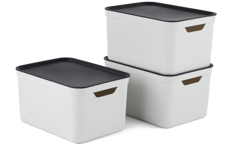 Rotho Aufbewahrungsbox A4 Jive 3 pieces, white