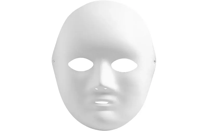 Creativ Company Vollmaske 10 pezzi, bianco