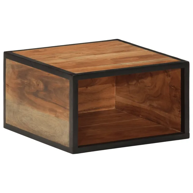 Wand-Nachttisch 35x35x20 cm legno massiccio acacia