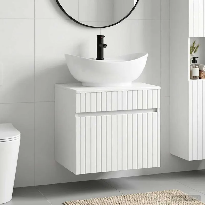 Ensemble de mobilier de salle de bain Blanc brillant