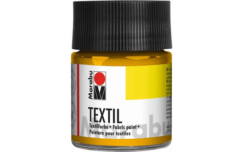 Marabu Textilfarbe 50 ml, Mittelgelb