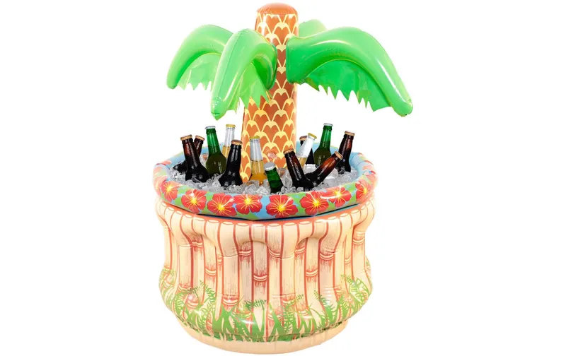 Folat Aufblasbares Accessoire Palme zum Kühlen multicolore