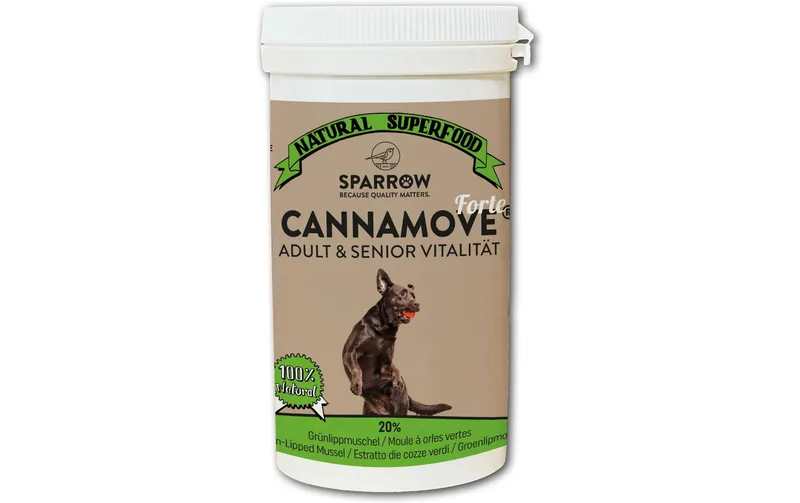 Sparrow Hunde-Nahrungsergänzung CannaMove Forte, 100 g