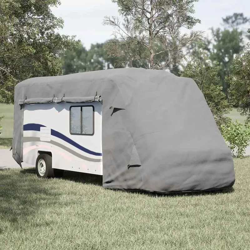 Schutzhülle für Wohnmobil Grau 660x235x275 cm Vliesstoff
