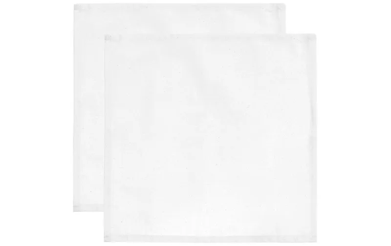 Rico Design fabricserviette 45 cm x 45 cm, 2 pieces, white