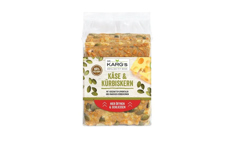 Dr. Karg's Knäckebrot Käse & Kürbiskern 200 g