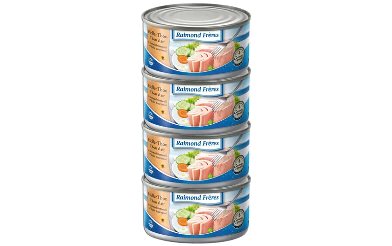 Raimond Frères Heller Thon Sonnenblumenöl 4 x 200 g