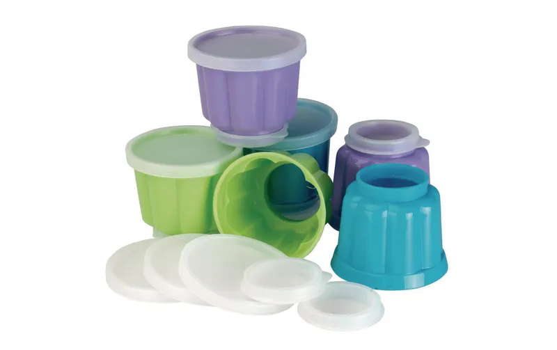 Ibili Puddingform 7.3 cm, blu/verde/Violett