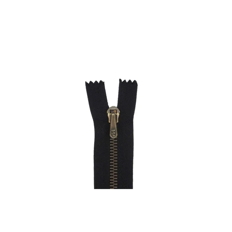 Riri Reissverschluss Metall 6 Länge 10 cm, Schwarz